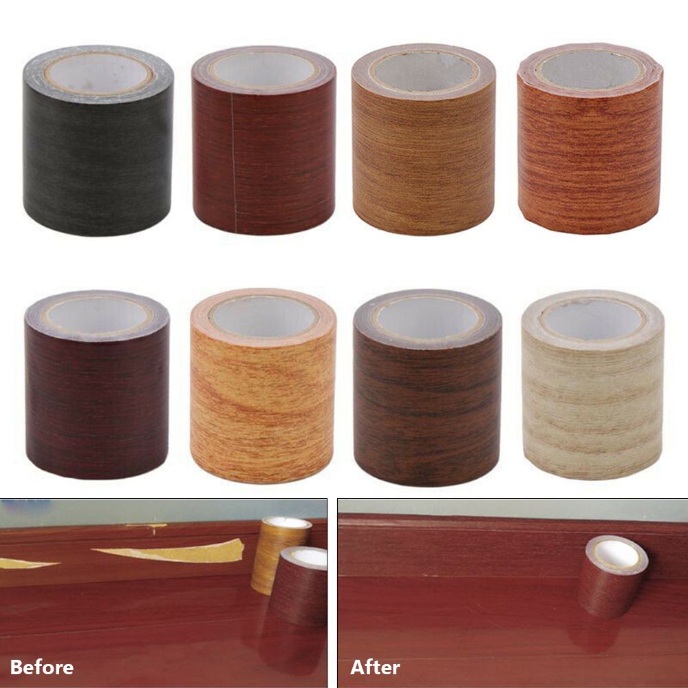 Xfasten Woodworking Tape - 5M/rulo ahşap tahıl kendinden yapışkanlı süpürgelik