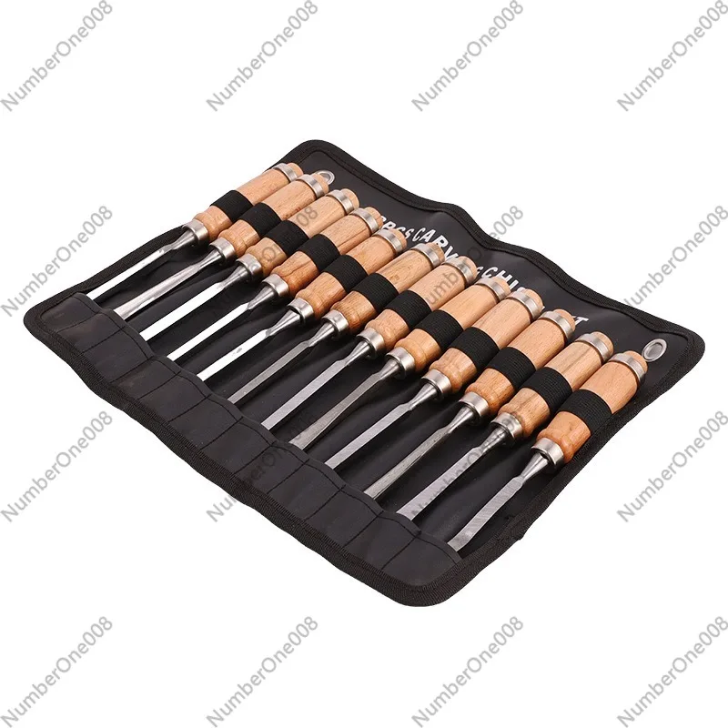 Wood Chisel Set - 12 Parça Ahşap Oyma Alet Seti,