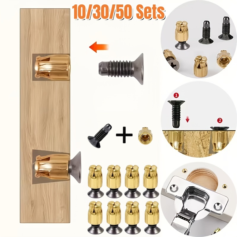 Woodworking Shop - 10/30/50 Set Yeniden Kullanılabilir Menteşe Tamir