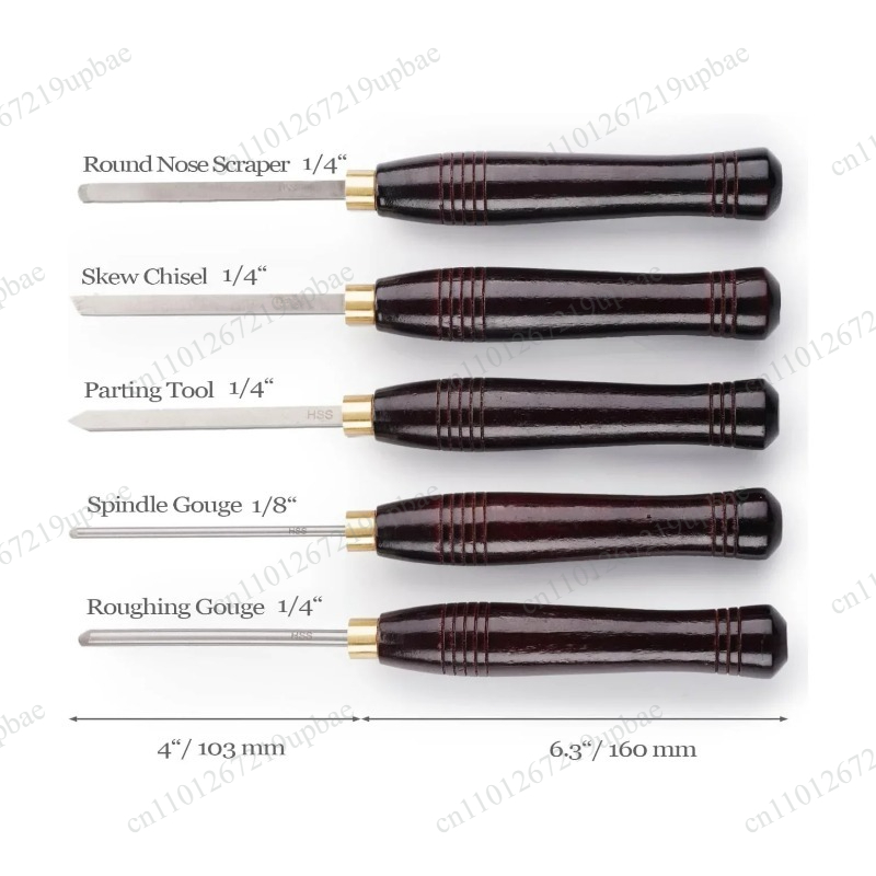 Wood Chisel Set - 5 Parça HSS Torna Ucu Seti,
