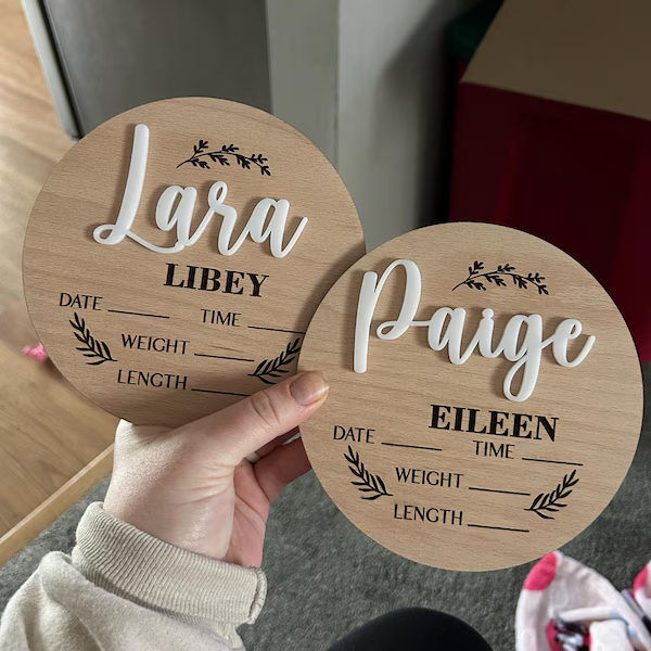1 adet özel bebek duyuru işare - Woodworking Jobs incelemesi ve fiyatı