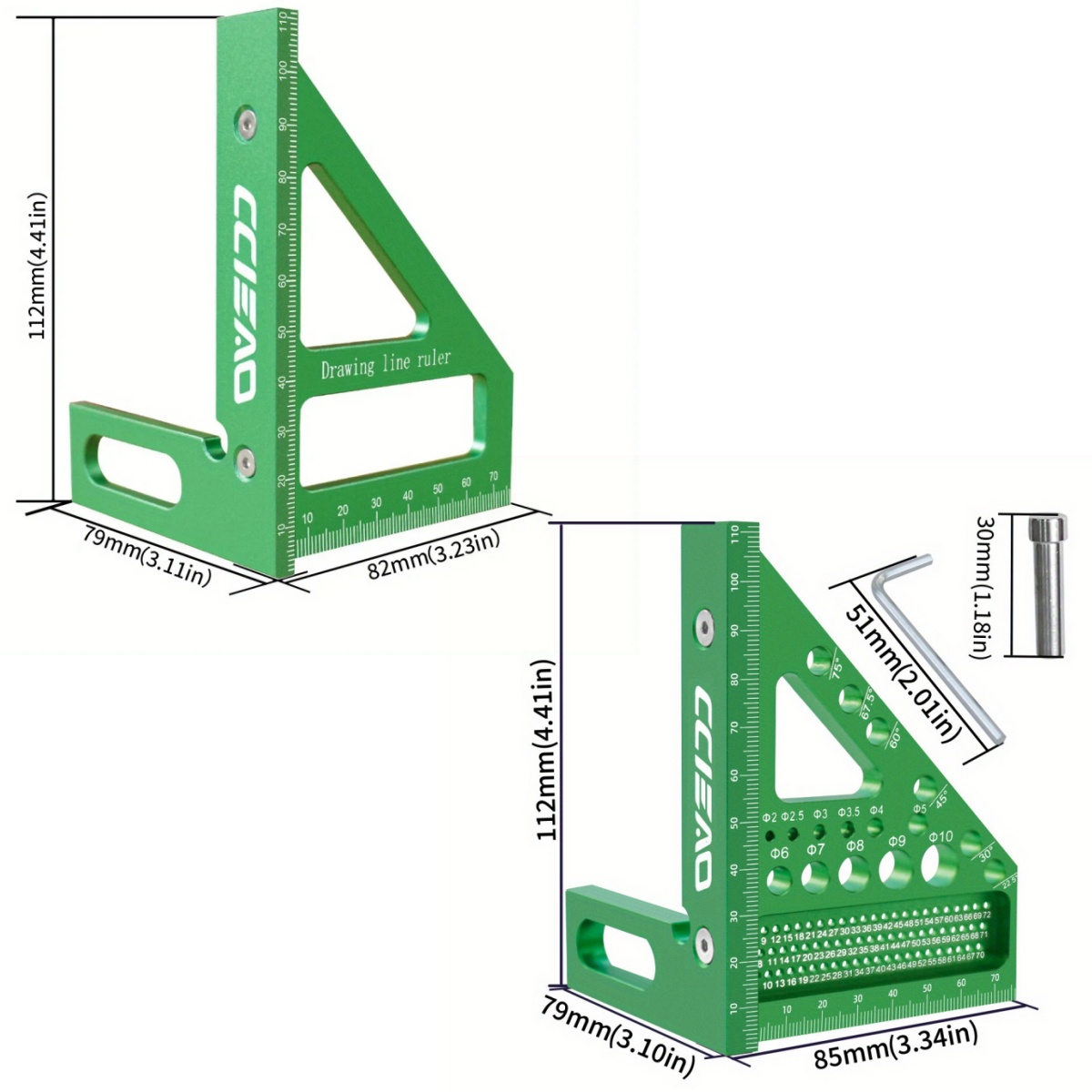 Marangoz Kare 3D Çok Açılı Ölç - Woodworking Carpenter incelemesi ve fiyatı