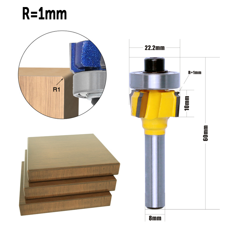 CHWJW 1 adet 8mm Shank yüksek  - Woodworking Edge Corner Planer incelemesi ve fiyatı