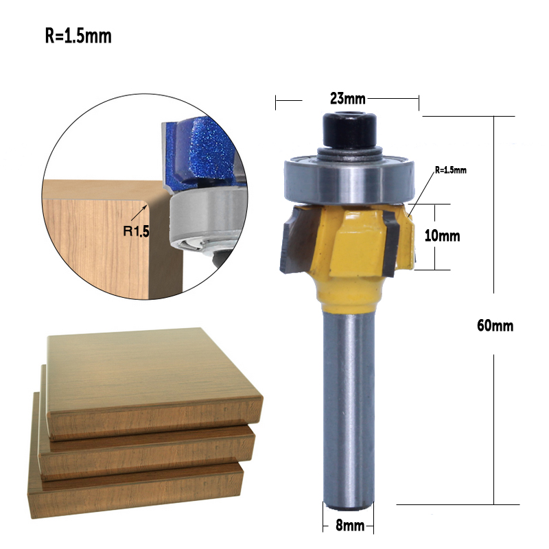 CHWJW 1 adet 8mm Shank yüksek  - Woodworking Edge Corner Planer incelemesi ve fiyatı