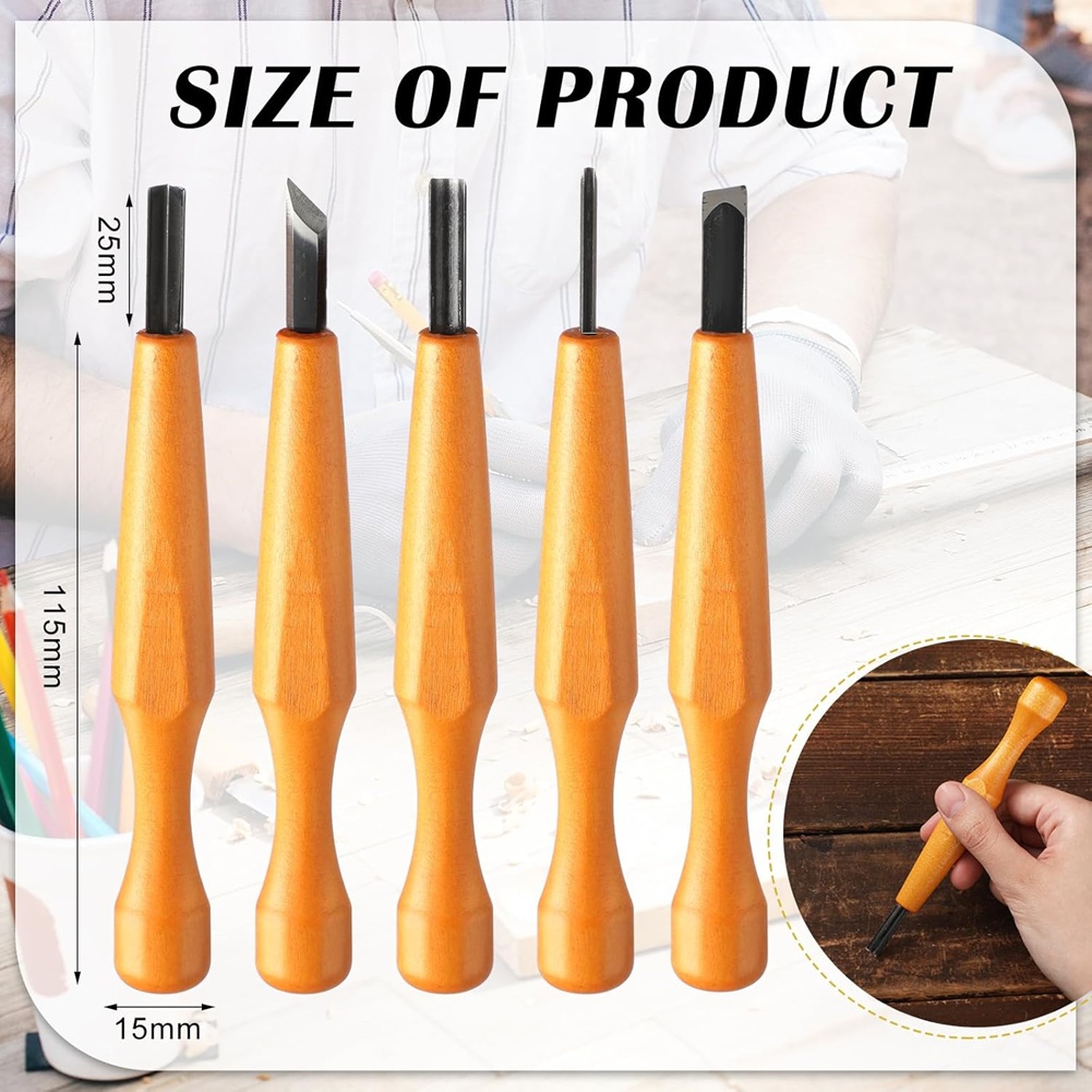 5 Adet Linocut Oyma Aletleri S - Wood Chisel Set incelemesi ve fiyatı