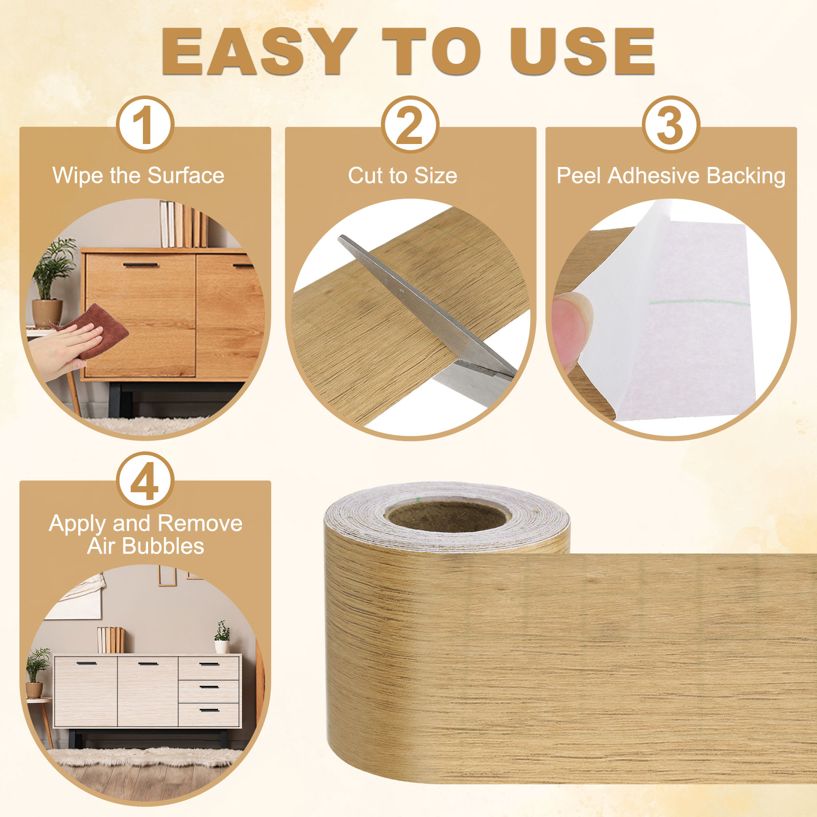 10 metre ahşap tahıl onarım ba - Xfasten Woodworking Tape incelemesi ve fiyatı
